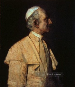  E Lienzo - Papa León XIII Francisco von Lenbach